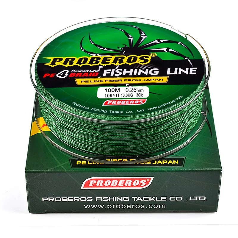 W4 Strand Braided Fishing Line PE Spectra Lines Red Green Blue