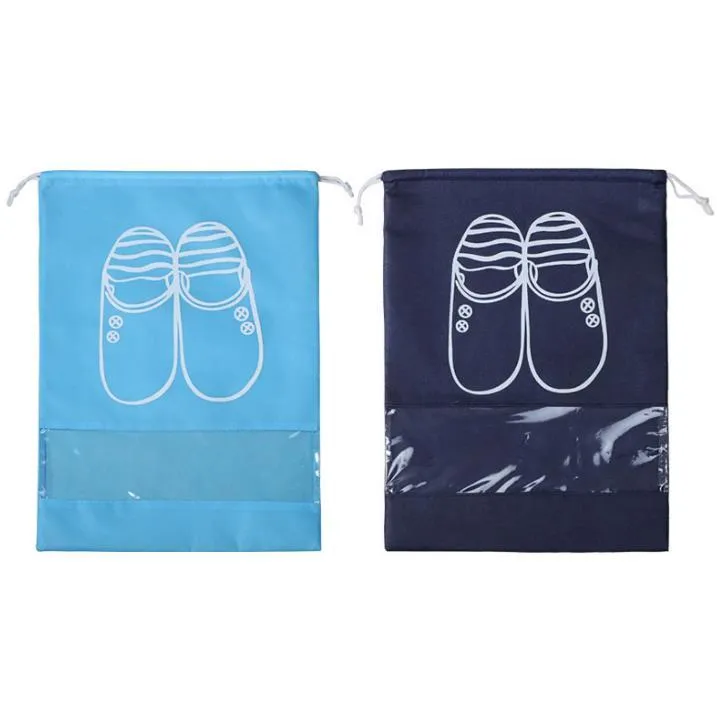 Shoes Storage Bags Storage-Dust Bags Shoe-Bag Home Thicken Storage-Bag Non-woven Dust Bag Drawstring Pocket SN4323