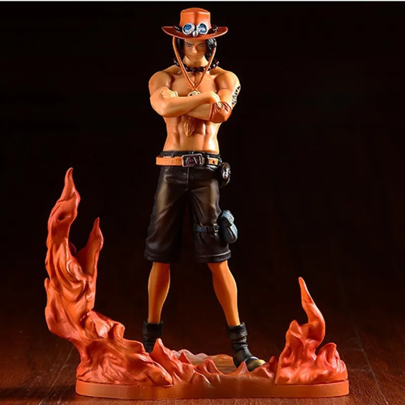 3PCS anime One Piece figurine Monkey D Luffy Ace Sabo Three brothers set PVC Action Figure Collection Model Toys doll 14-17CM X0526
