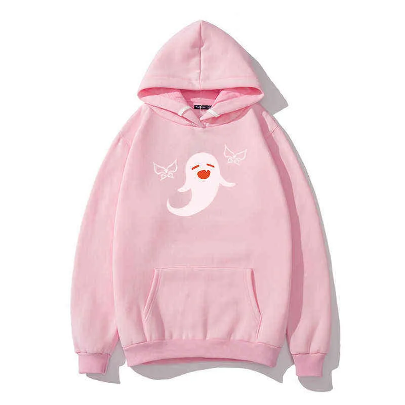 Genshin Impact Hu Tao Cape Hoodie Women Men Kawaii Cartoon Manga Aesthetic Game Streatwear Pullover Harajuku Casual Hi Hop 220115