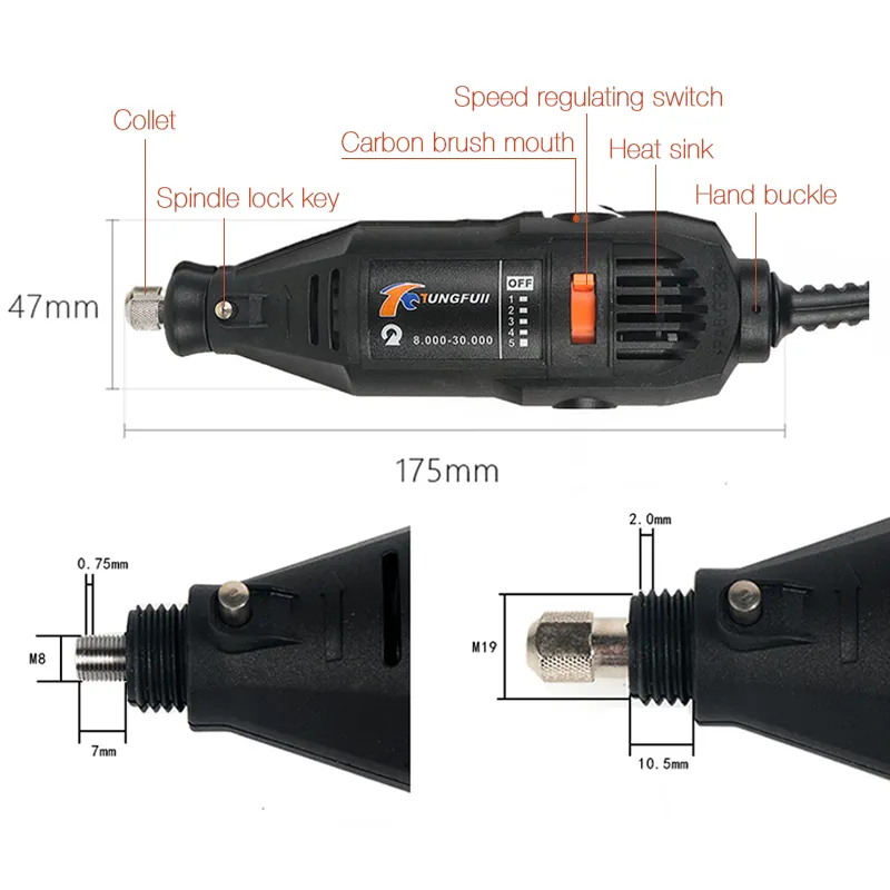 Outils Électriques Perceuse Électrique 220v Bois Machines Outils Dremel  Accessoires Pour Outils Rotatifs Meule Mini Perceuse Arbre Flexible 201225  Du 28,06 €