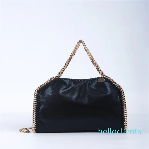 marque de luxe en gros classique Trois sacs en cuir pour femmes de taille douce Shopping Sling sont livrés avec 3 chians en argent ou en or Métaux Petit PVC