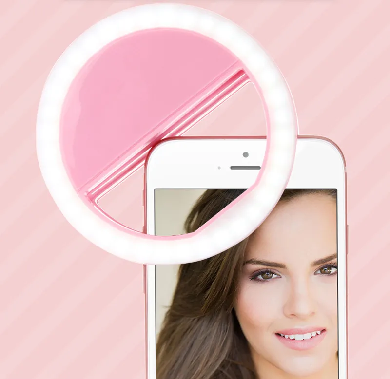 Hersteller lädt LED-Blitz Beauty Fill Selfie-Lampe Outdoor-Selfie-Ringlicht wiederaufladbar für alle Mobiltelefone