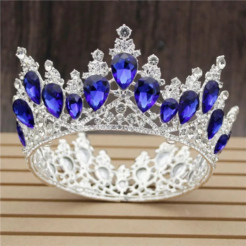 Grampos de cabelo barrettes moda coroas barroco luxo cristal nupcial coroa tiaras luz ouro diadem tiaras para mulheres noiva casamento 2709