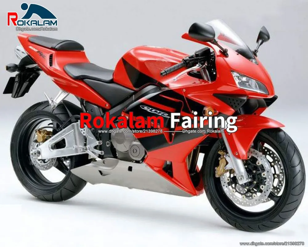 Carrozzeria moto completa per Honda CBR 600 RR F5 2003 2004 Coperture Sportbike rosse CBR 600 RR 03 04 (stampaggio ad iniezione)