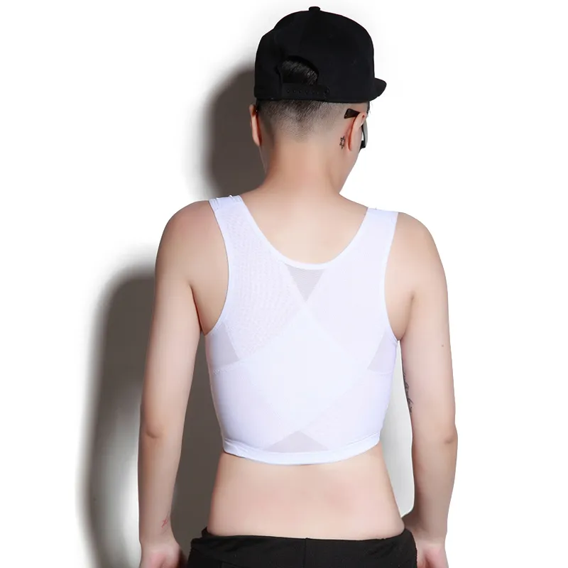 Les Lesbian Chest Chest Binder Ftm Tops With Tempting Buckle Short
