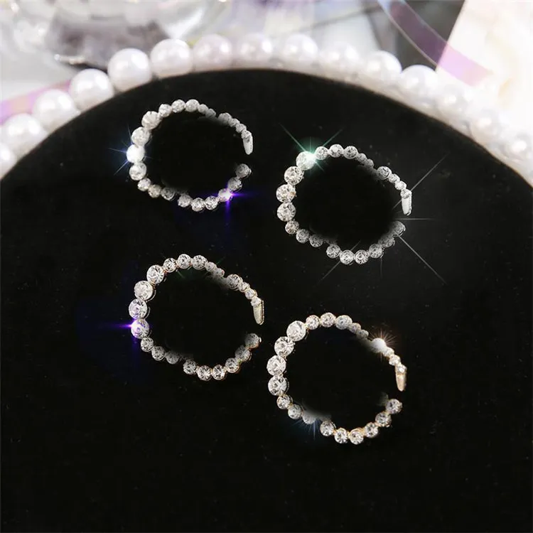 Shiny Diamond Stud Earrings with Rhinestone Letters - Charm Alphabet ...