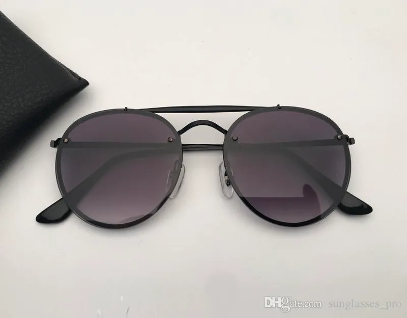 designer sunglasses men women sunglasses double bridge blaze sun glasses de soleil with black or brown leather case, and all accessories!!