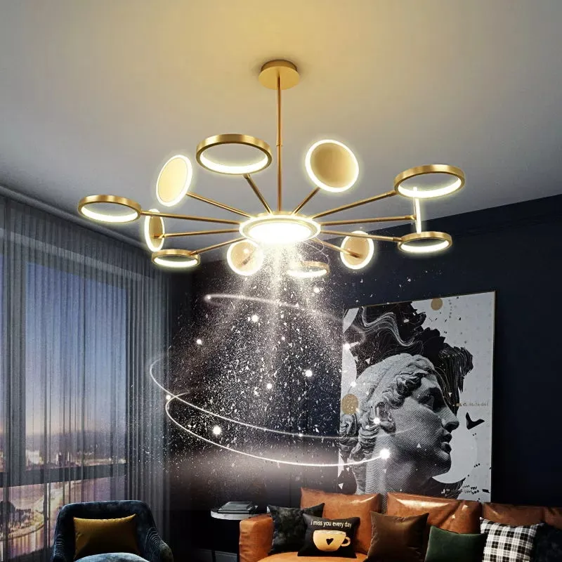 LED Żyrandol w hali Nowoczesne złoto wiszące oświetlenie dla domu salon jadalnia kuchnia sypialnia zawieszenie kryty lampa