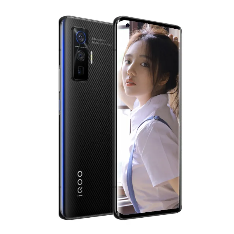 الأصلي فيفو iqoo 5 برو 5 جرام الهاتف المحمول 8 جيجابايت رام 256 جيجابايت rom snapdragon 865 octa core 50.0mp otg 4000mah android 6.56 "ملء الشاشة معرف بصمة الوجه الوجه واك