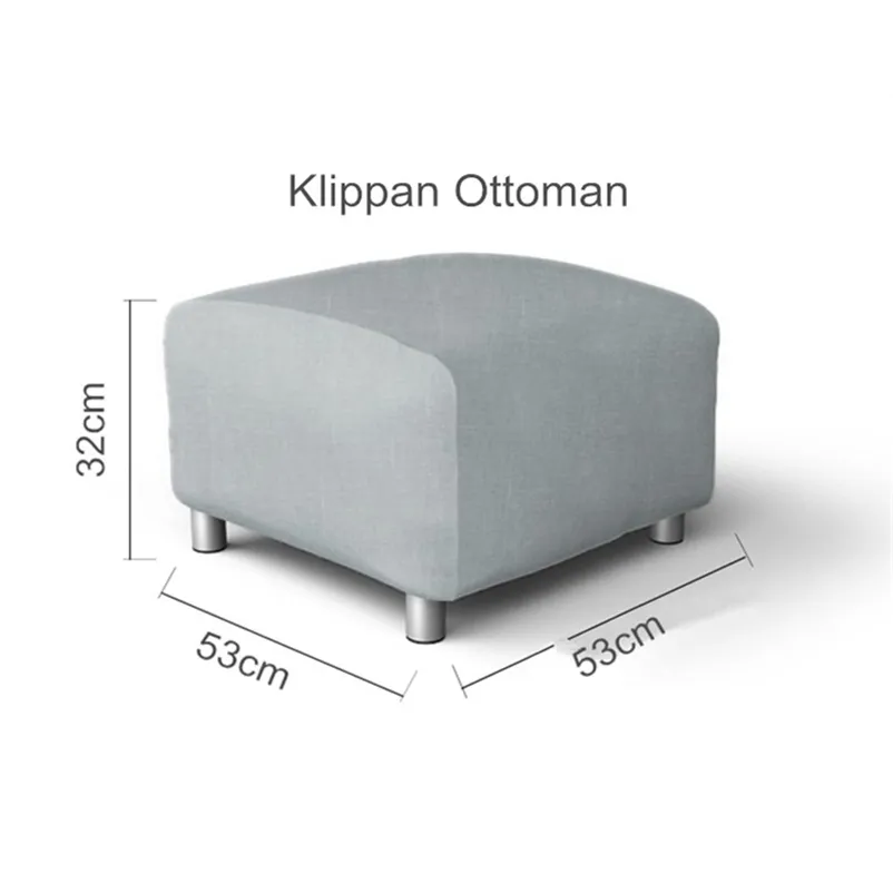 Copertina Di Divano Klippan Foot Shool Sostituzione Del Pouf E Slittamento Del Pouflabile Ikea Klippan Ottoman Tessuto Di Spandex Poliestere Morbido Marina Militare Da 36 49 DHgate