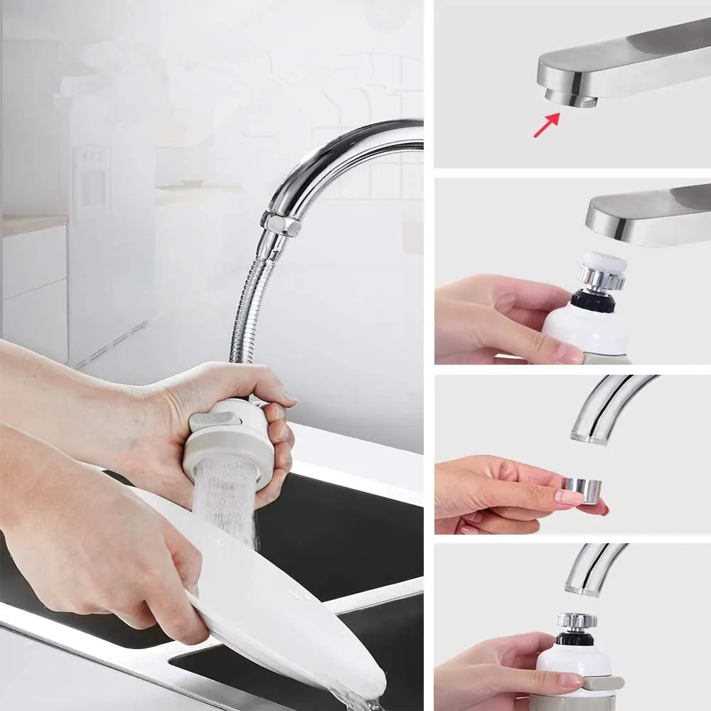 Aérateur rotatif pour robinet de cuisine et robinet de lavabo filetage  intérieur