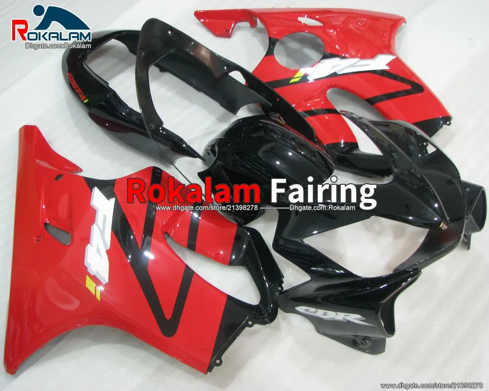 Byte Fairings för Honda CBR600 F4I 2004 2005 Bodywork Set 2006 2007 Red Black Full Fairing Motorcycle (formsprutning)