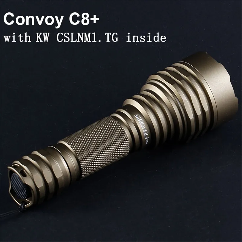 Convoy Flashlight C8 Plus with KW CSLNM1.TG 6500K Led Torch Flash Light 18650 High Powerful Lanterna Camping Hunting Lantern 220217