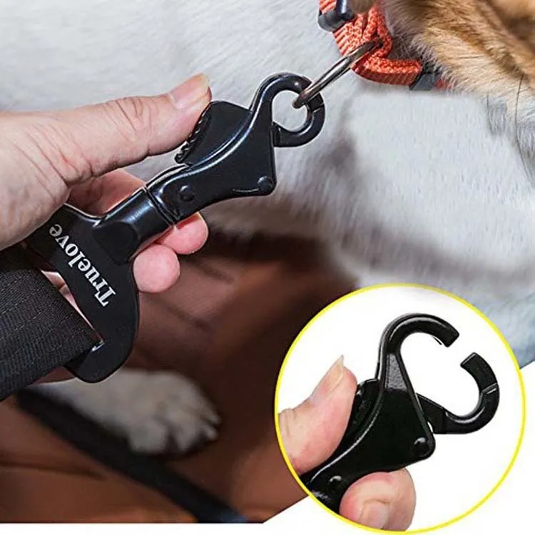 Truelove Vehicle Car Pet Dog Seat Belt Lock Harness Collar Clip Safety Lighweight Durable Aluminium-Alloy Dog Supplies Dropship (3)