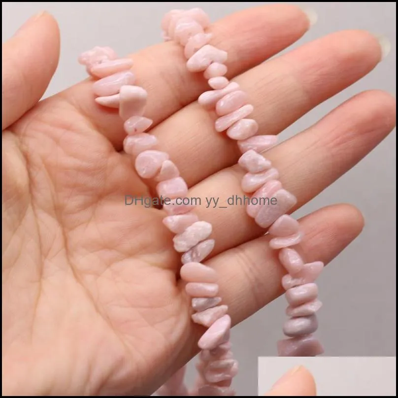 Other Natural Madagascar Pink Crystal Irregular Semi-precious Stones Loosely Spaced Gravel Beads To Make DIY Fashion Charm Jewelry