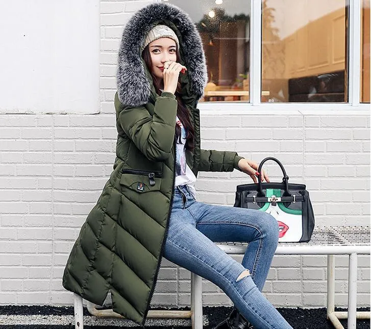 Nouvelle Mode Hiver Pastes Et Manteau Doudoune Capuche Coton