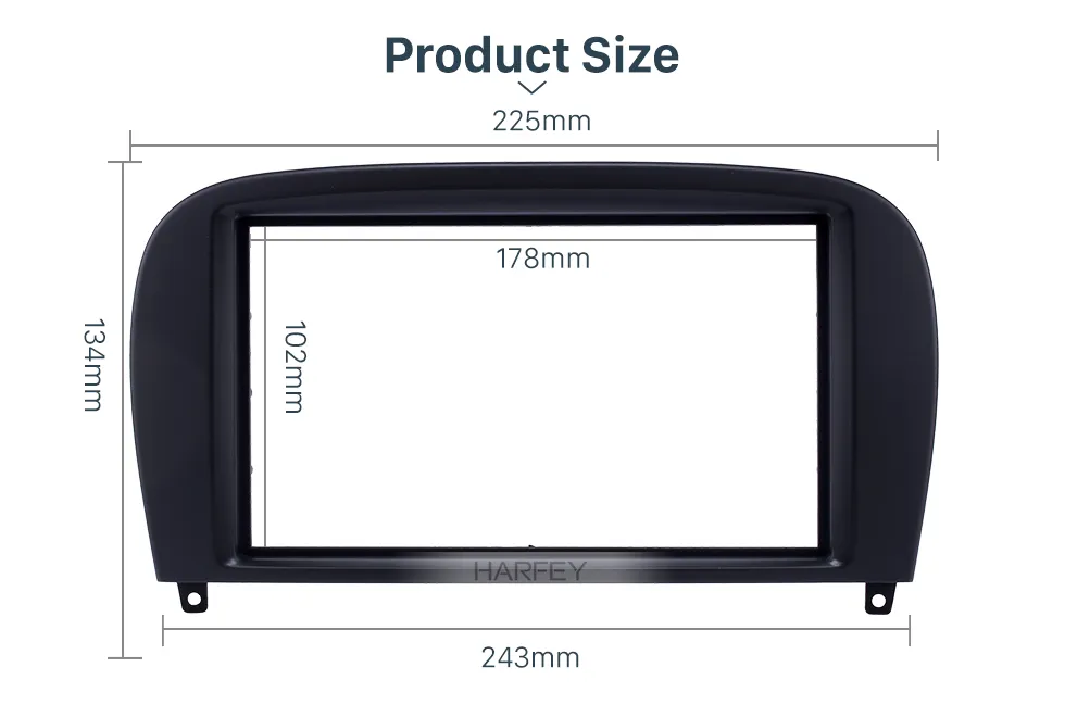 Fascia Mount Kit Car Radio Cover Plate Panel Kit For Mercedes Benz SL