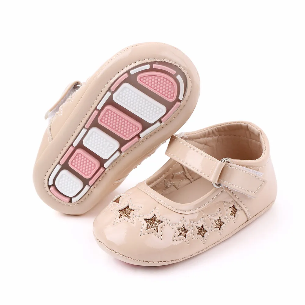 أحذية Baby Girls Toddler itsant anti slip pu first Walkers Shoes أحذية الأطفال حديثي الولادة