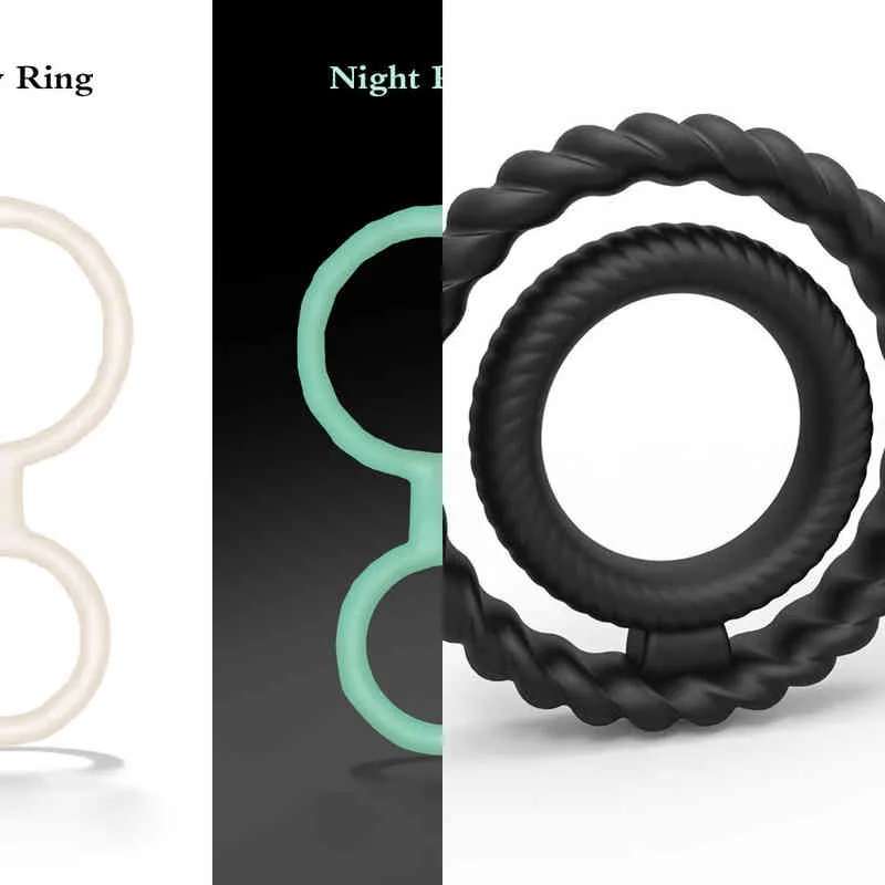 Nxy Cockrings Delayed Ejaculation Penis Ring Male Sex Supplies Day Night Cock Foreskin Orthosis Resistance Toys 0215