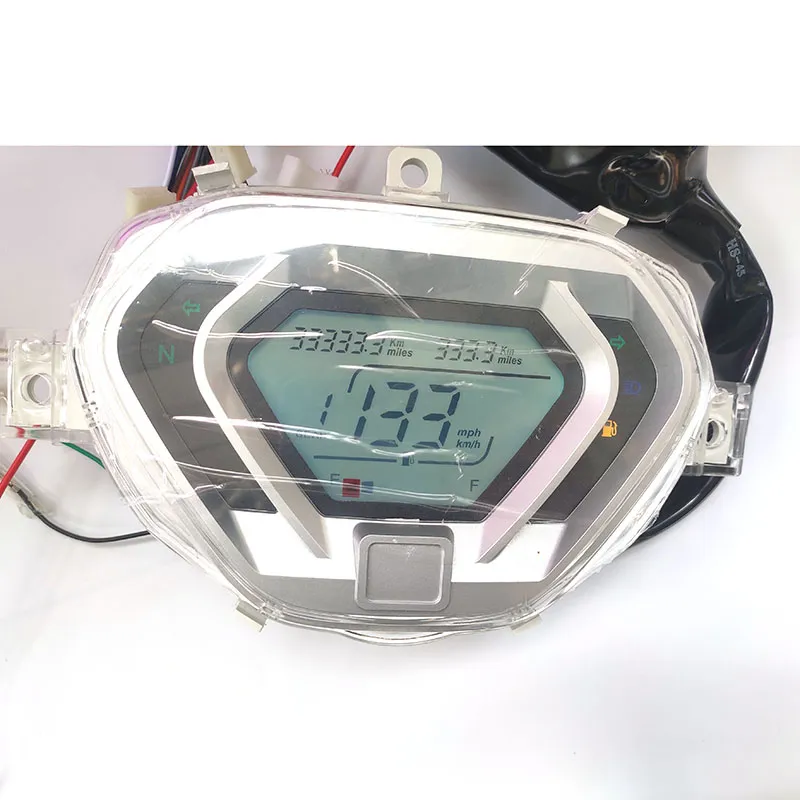 Motorcycle Speedometer Gauge Digital Electronics Indicator Led Display Accessories Odometer Speedometer Fuel Gauge with Cable