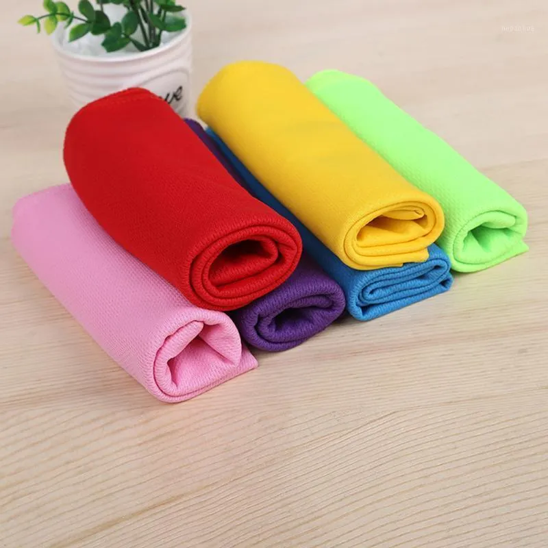 10 Pcs Fitness Serviette De Natation Doux Absorbant Endurable Sports Épaissir Débarbouillette Respirant Cool À Séchage Rapide