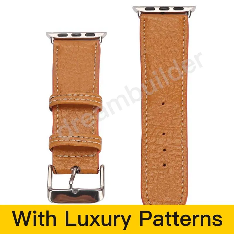 M designer Watchbands for watch strap 42mm 38mm 40mm 44mm iwatch 1 2 3 4 5 bands Leather Strap Bracelet Fashion Stripes