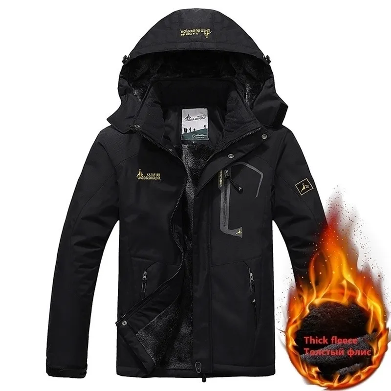Winter Parka Men 6XL Plus Velvet Warm Windproof Coats Mens Military Hooded Thick Jackets Masculino Casacos Outwear Overcoat 201130