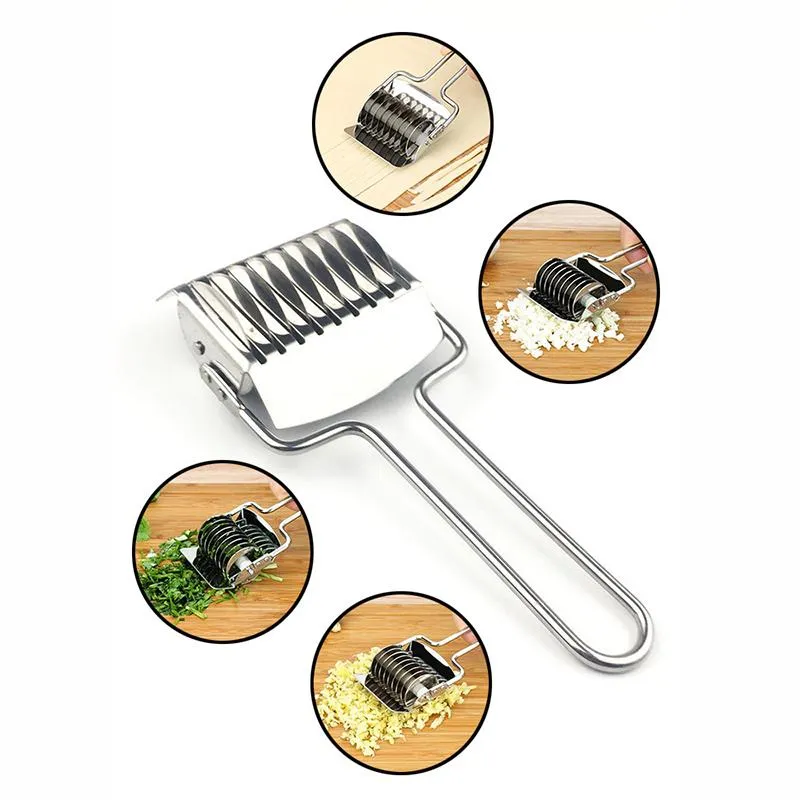 High Quality Stainless Steel Manual Pasta Cutter Noodle Makers Kitchen Tools Herb Chives Divider Food Processors XG0321