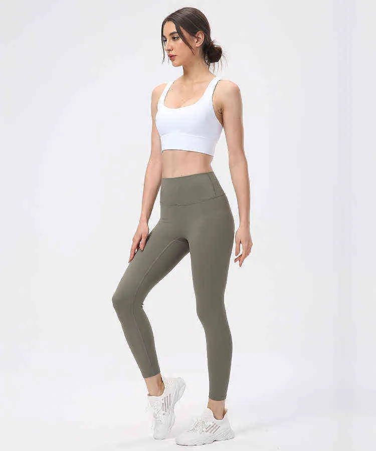 High Rise Nylon Offline Yoga Pants With Inner Pocket SHINBENE Naked Feel Fitness  Gym Leggings For Women 25 NO Camel Toe, H1221 From Mengyang10, $26.23
