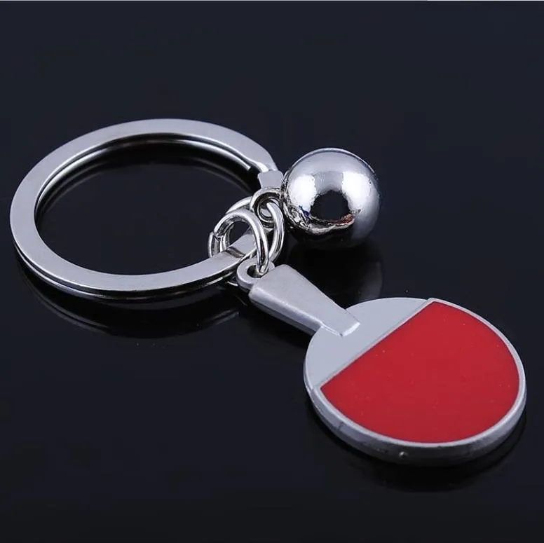 الأزياء بينغ بونغ تنس الطاولة كرة المفاتيح pingpong الكرة المفاتيح مفتاح سلسلة كيرينغ