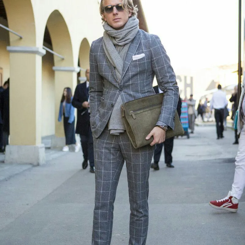 Check style pant coat online