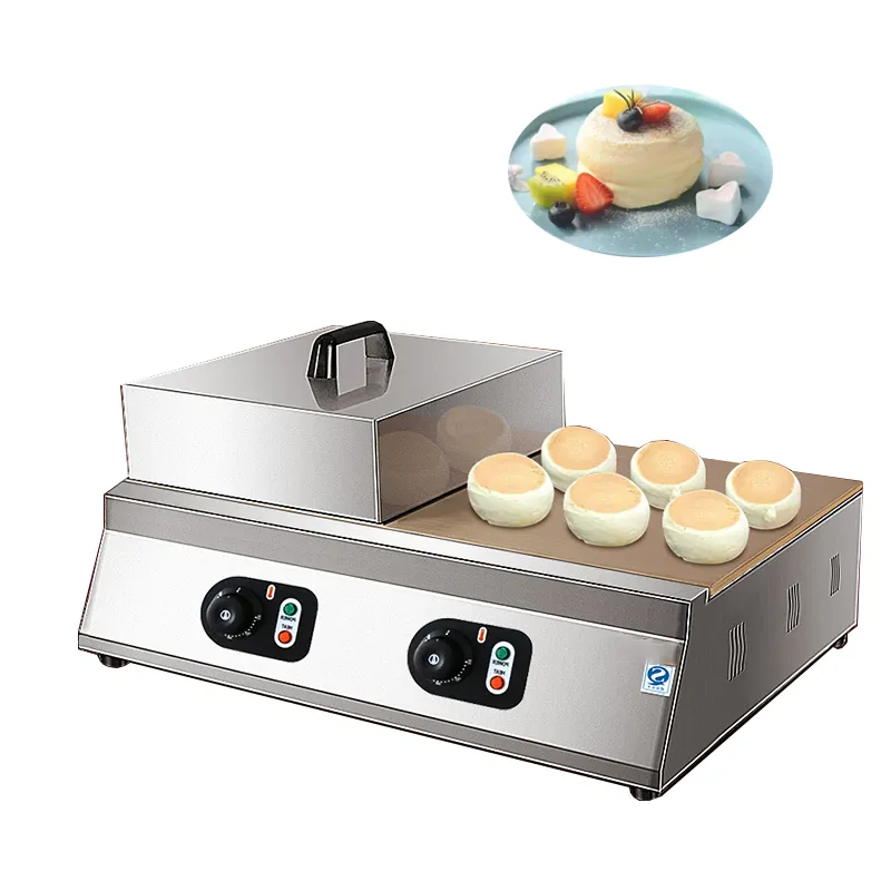 Högkvalitativ rostfritt stål Japanska Fluffy Soufflé Scones Machine 220V Electric Souffle Maker Fluffy Pannkaka maskin för köksutrustning