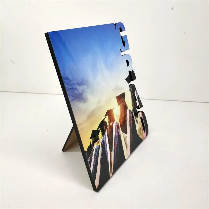 Graduation Album Gift Sublimation Blank Photo Frame Ornaments DIY Heat Transfer Frames Desktop Decoration Free DHL