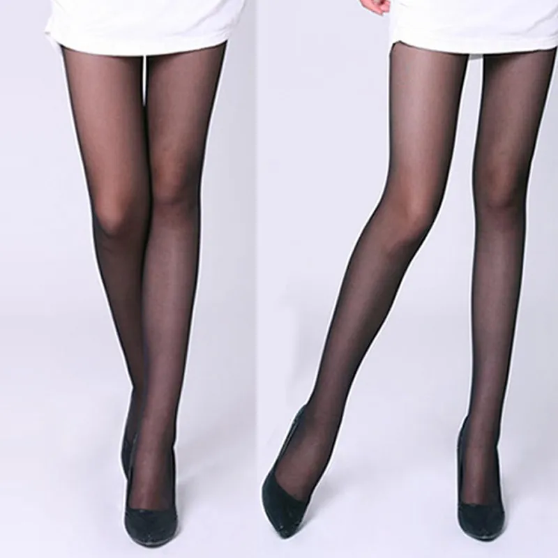 Women 4 Colors Silk Stocking Legs High Hosiery Tights Pantyhose Sexy Nylon Spandex Lady Transparent Thin Tights