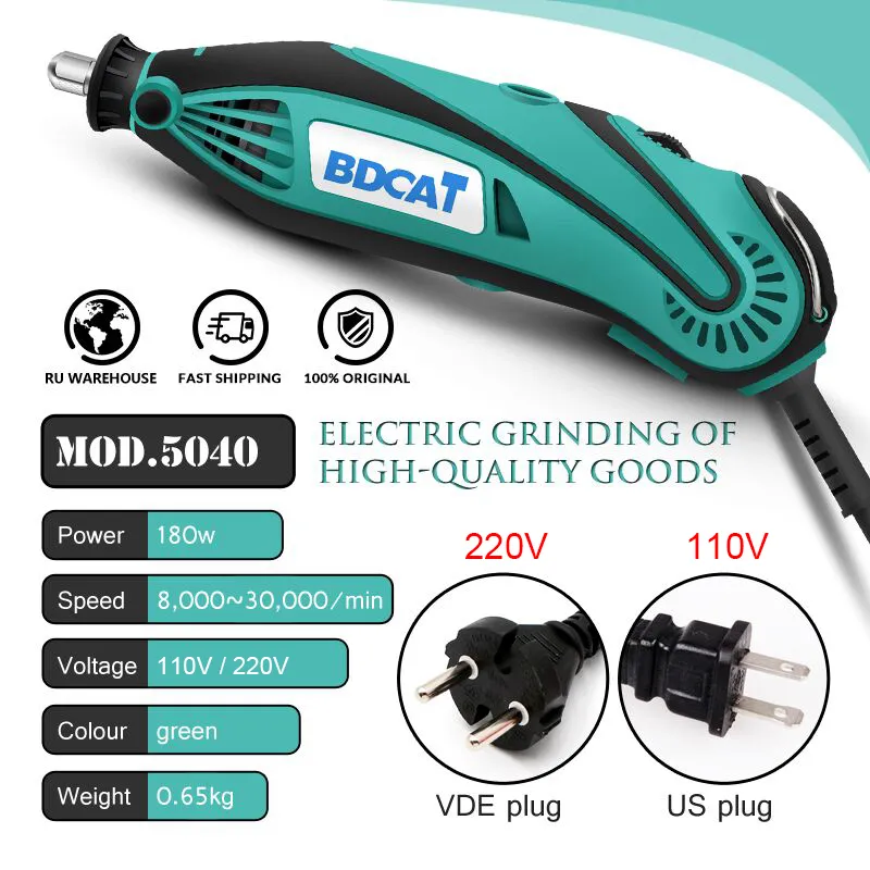 BDCAT 180W Electric Grinder Tool Mini Drill Polishing Variable Speed  Handheld Rotary Tool With Power Tools Dremel Accessories 201225 From  Xue009, $26.57