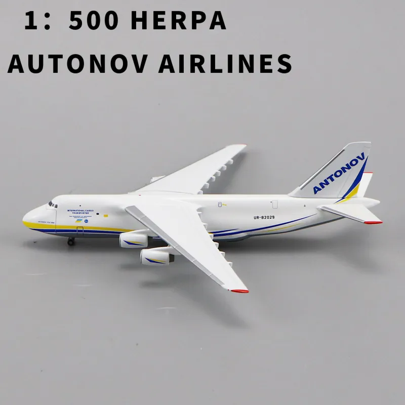 herpa 1/500 AN-124 Antonovクリスマス塗装機 Metal Airplane Model: 1:500 Scale Heavy Transport From Jiao09