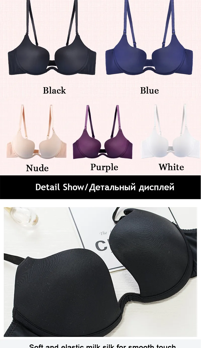 Plus Size BH Top Line Push Up Bra Sexy, Invisible, Backless Lingerie For Women  Seamless Brassiere LJ200821 From Luo02, $11.51