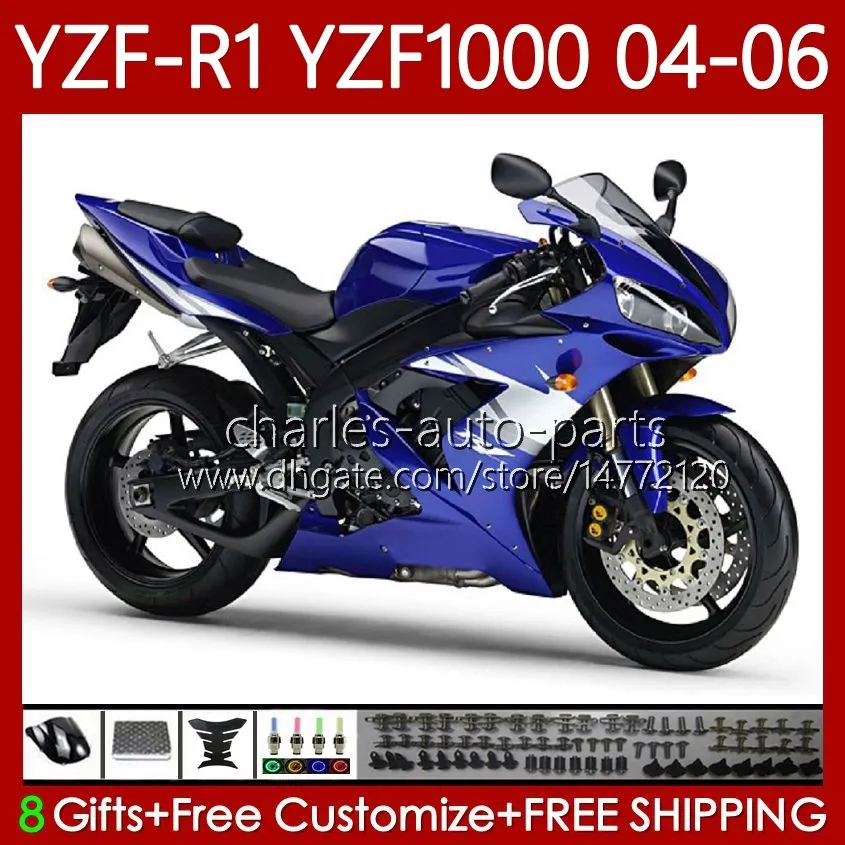 Blue Gloss OEM Body Kit For YAMAHA YZF R1 1000CC 2004 2006 H2 Motorcycle Fairings 89No.129 From Charles Auto Parts 344.49 DHgate.Com