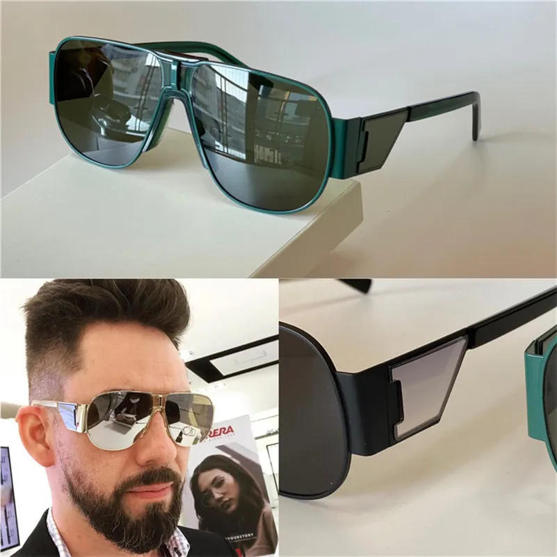 Новые моды дизайн солнцезащитные очки 7164 металлические пилотные рамки авангардные и щедрые стиль высочайшего качества открытый UV400 защитные очки