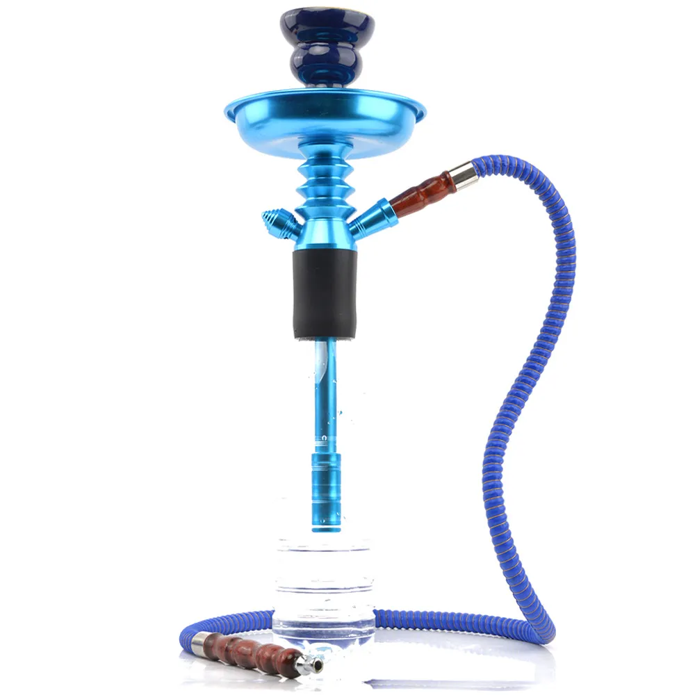 Aluminium Hookah Shisha Champagne Wine Bottle Top Hookahs STEM KIT HOOKITUP Complete set met kom en slangpijp