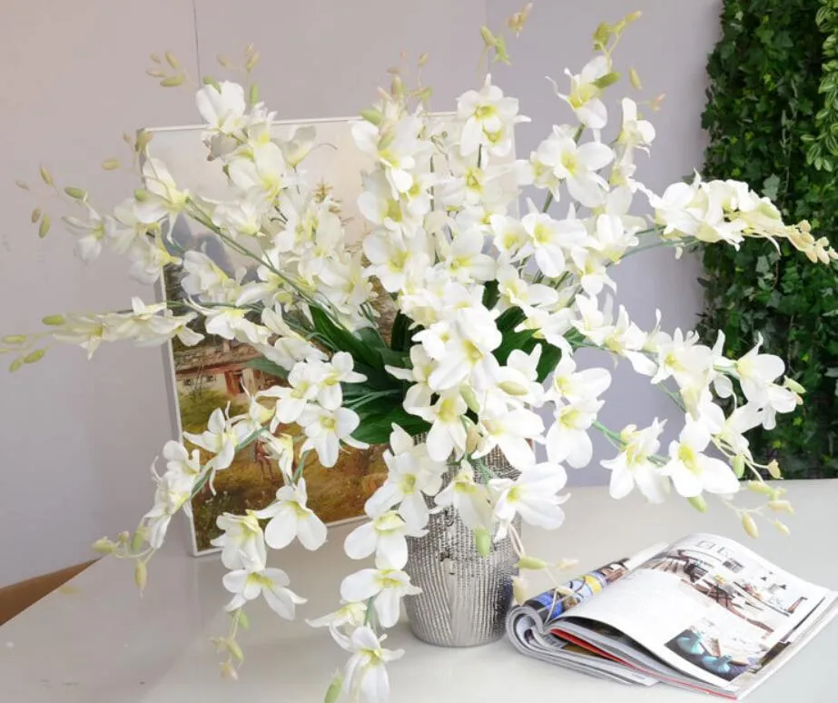 Simulazione di magnolia piccola a ramo singolo Fiori decorativi matrimonio speciale fiore artificiale casa decorazione morbida orchidea