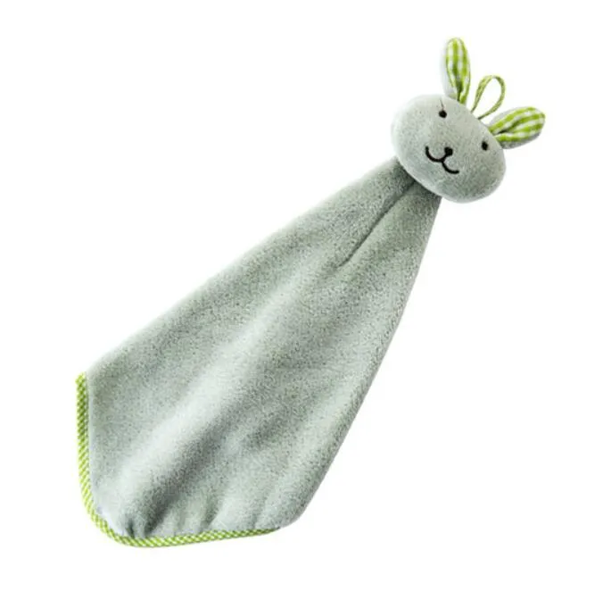 Towels Coral Fleece Rabbit Modeling Towel Pure Color Face Towel Cartoon Clean Towel Wipe The Cloth Outdoor Travel Portable ZY58