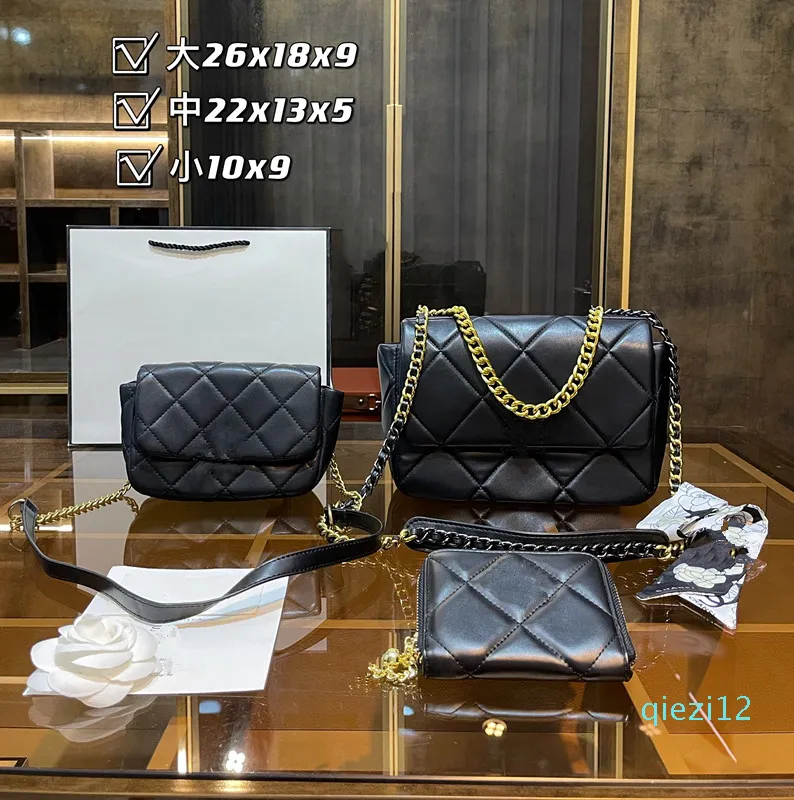 Three-piece combination matching three bags wallet shopping bag fashion bag details picture letter G made of genuine leather 2567