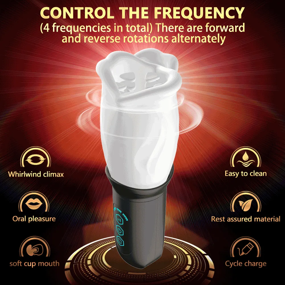360 male masturbator Automatic 360° Rotation Male Masturbators 3D Lips... From Qiyue10, $20.12