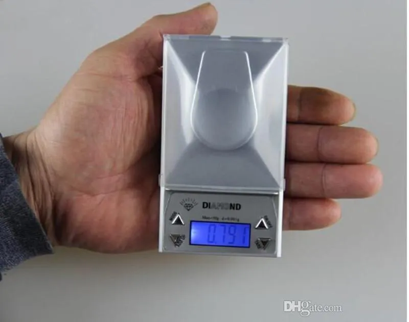 Mini-elektronische digitale Schmuckwaage, Diamantwaage, Taschengramm, LCD-Display, mit Gleichgewichtsgewicht + Pinzette, 50 g, 20 g, 10 g, 0,001 g. 2021