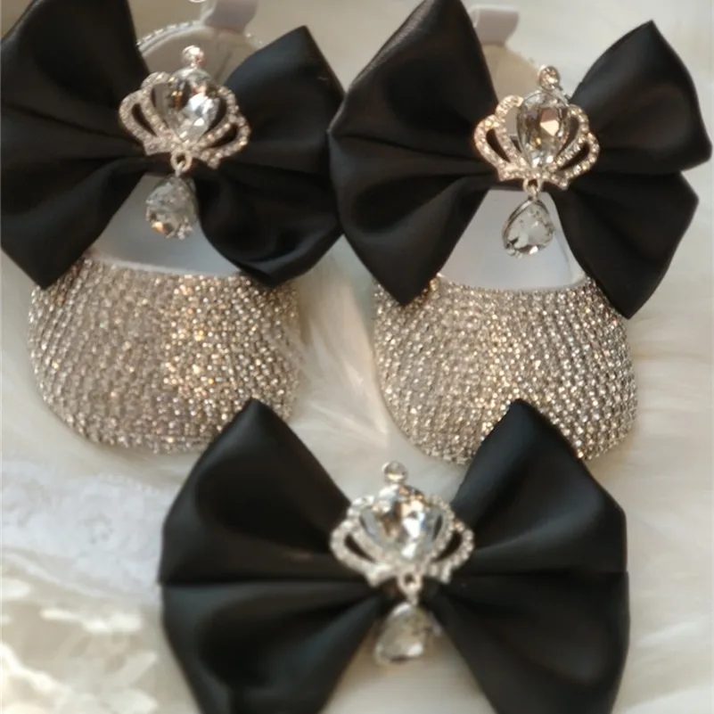 Sparkling 1st Birthday Keepsake Set: Rhinestone Bow, Personalized Name ...