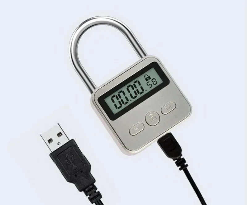 USB Charging Time Lock Switch with Adjustable Bondage Restraints for ...