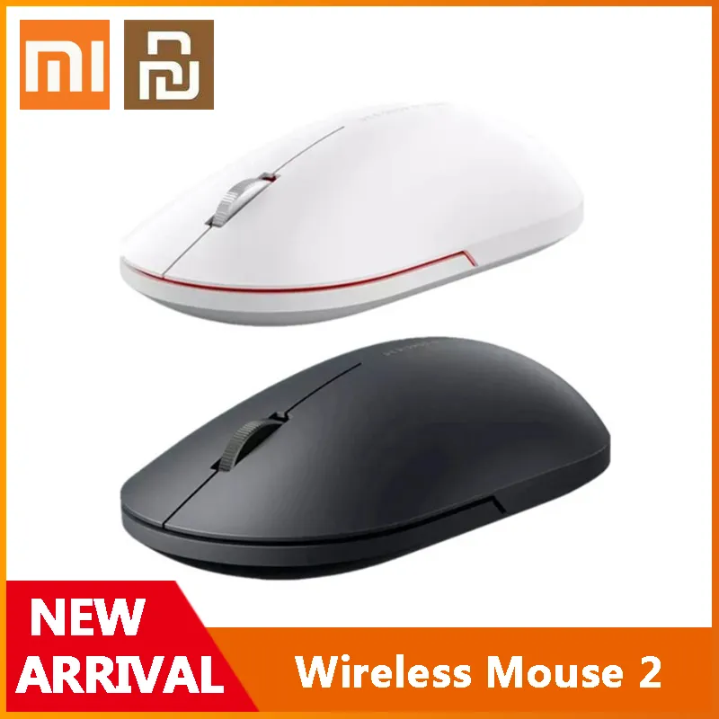Original Xiaomi YouPin Wireless Mouse 2 2.4GHz 1000DPI Game Mice Optiska Mouses Mini Ergonomisk Portable-Mouse