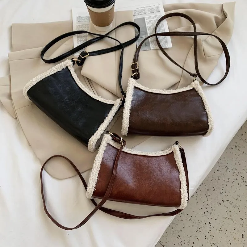 Çapraz Vücut 2021 Retro Kadınlar Moda High-end Bayanlar Kore Japon Tarzı Omuz Çantası Messenger Crossbody Satchels Hobos